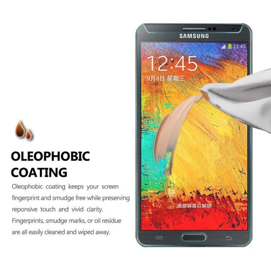 CoolReall™ For Samsung Galaxy Note 5 Tempered Glass Screen Protector with Blue L
