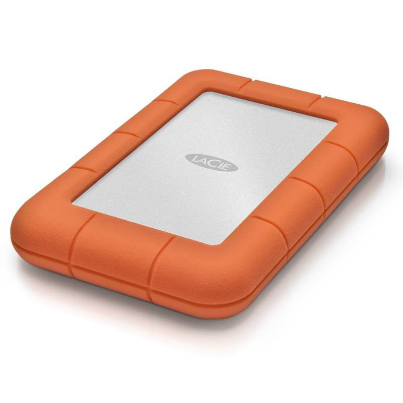 LaCie 1TB/2TB/4TB Rugged USB-C Portable Hard Drive