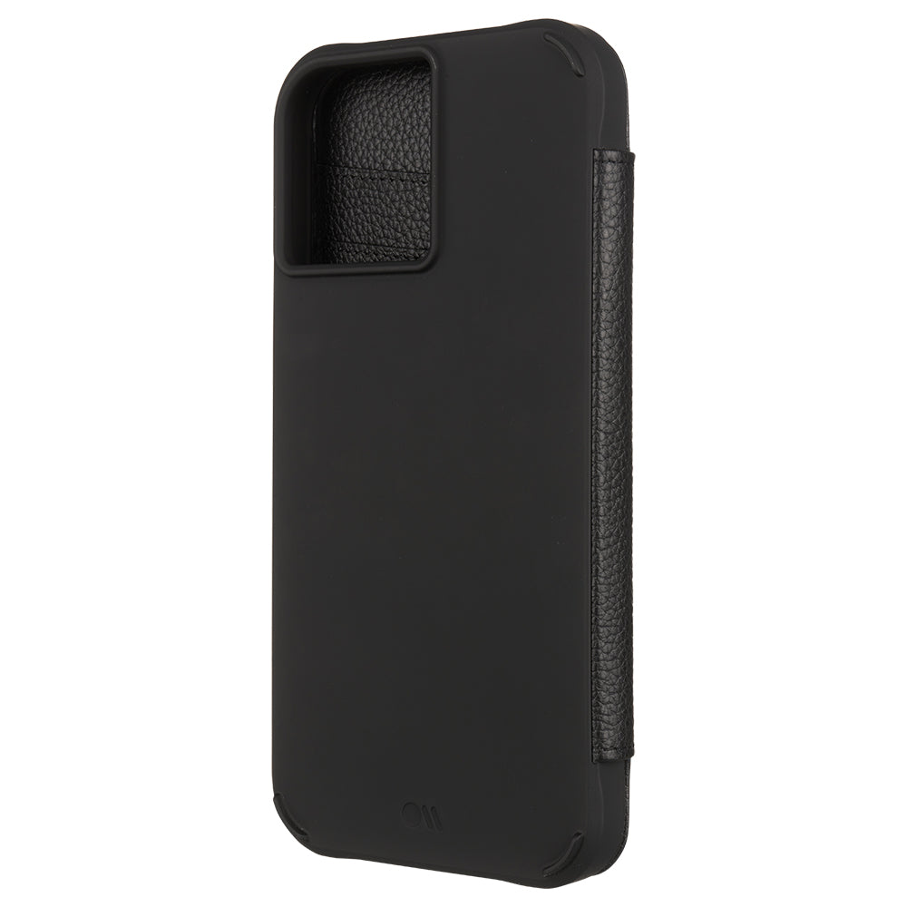 Case-Mate Tough Wallet Folio Case w/MagSafe For iPhone 13 Pro Max/12 Pro Max (6.7")-Black