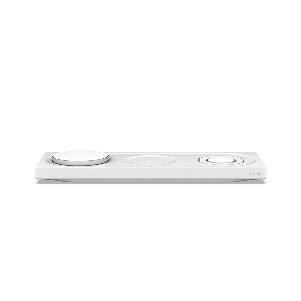 Belkin BOOSTCHARGE PRO 3-in-1 Wireless Charging Pad With MagSafe-White