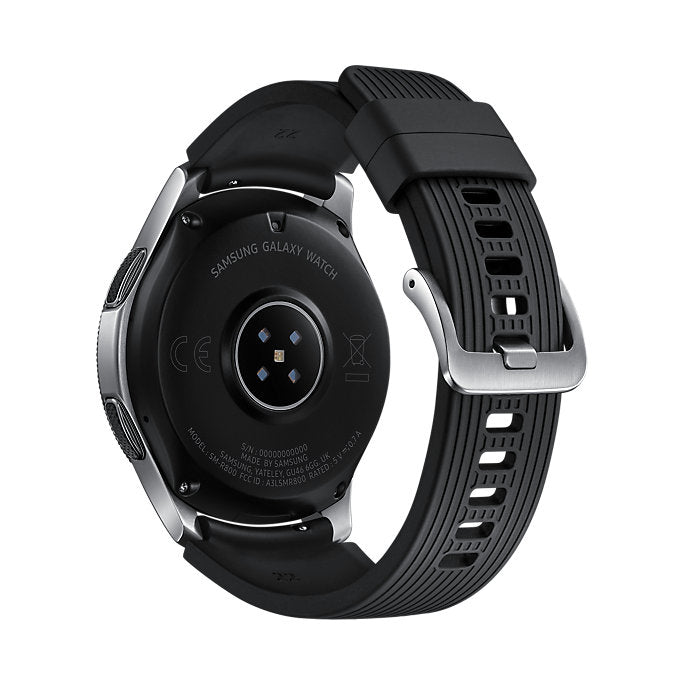 The New Samsung Galaxy Watch 46mm Silver - Waterproof HR Monitor Bluetooth