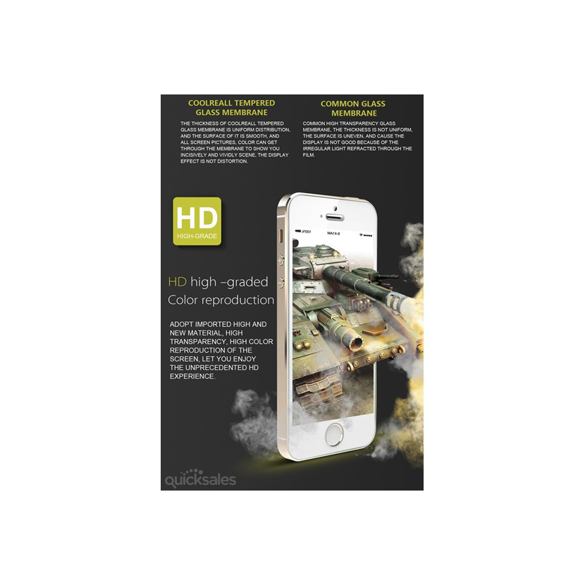 CoolReall™ For iPhone 4/4STempered Glass Screen Protector (0.33mm HD Ultra Clear