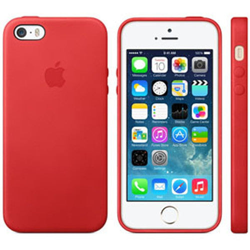 Original Apple (PRODUCT)Red Leather Case For iPhone 5 5s SE (1st GEN) 4" in sealed retail package