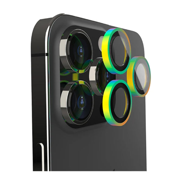 EFM Camera Lens Armour For iPhone 14 Pro (6.1")/iPhone 14 Pro Max (6.7")-Raibow