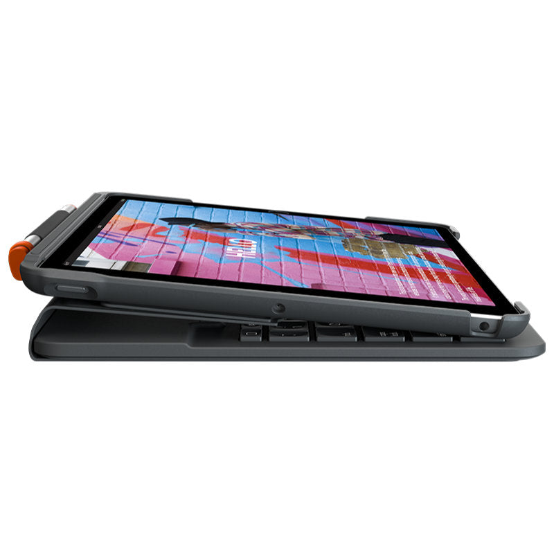 Logitech Slim Folio Bluetooth keyboard Case For iPad 10.2" (7th/8th/9th gen) Graphite