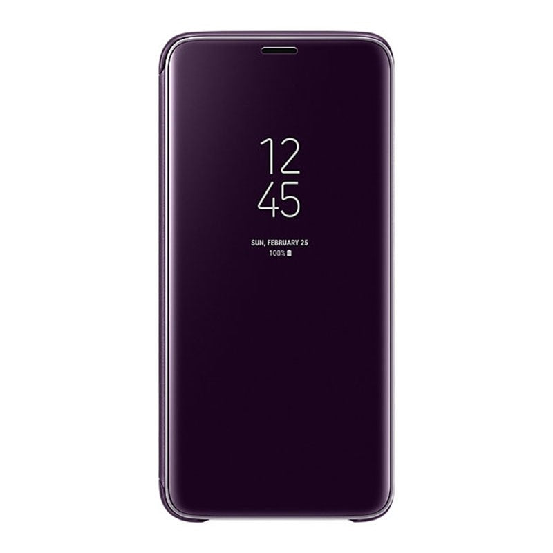 Clear View Flip Cover Stand for Samsung Galaxy S9 (5.8") /  S9 Plus (6.2")